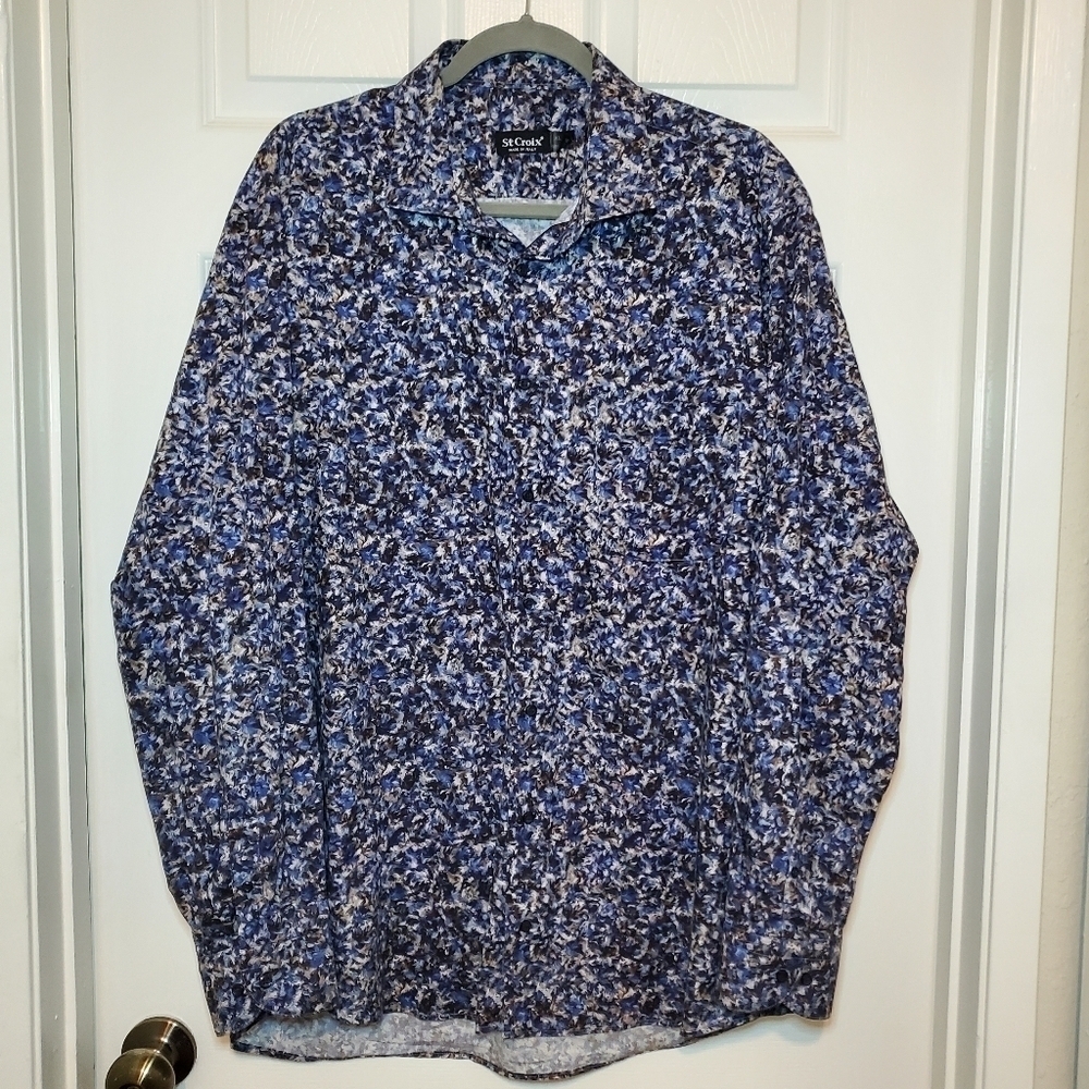 St Croix XL men’s cotton button down shirt